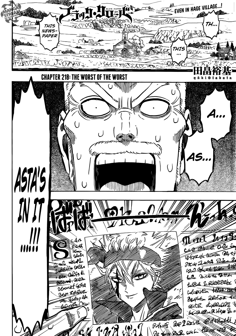 Black Clover Chapter 218