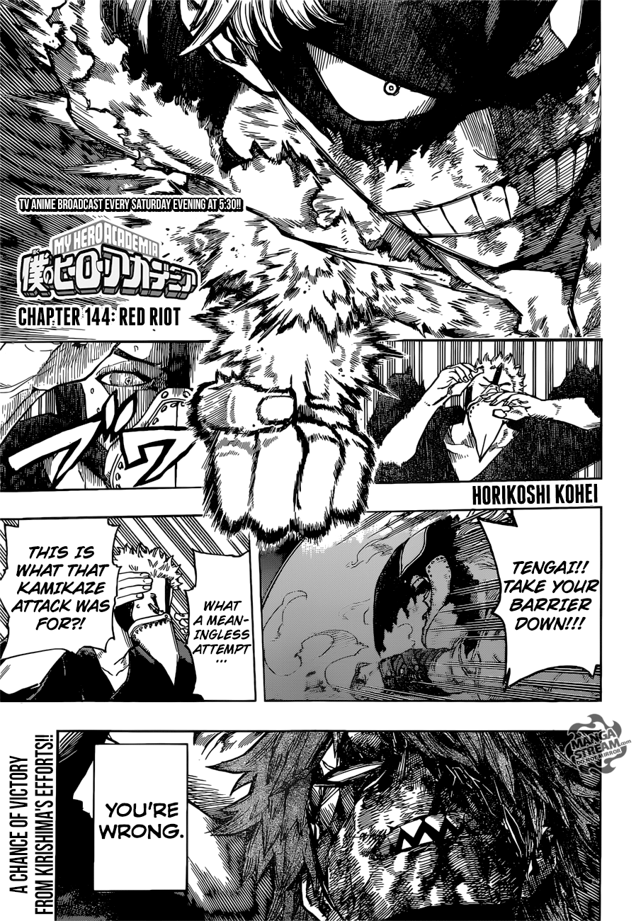 Boku no Hero Academia Chapter 144