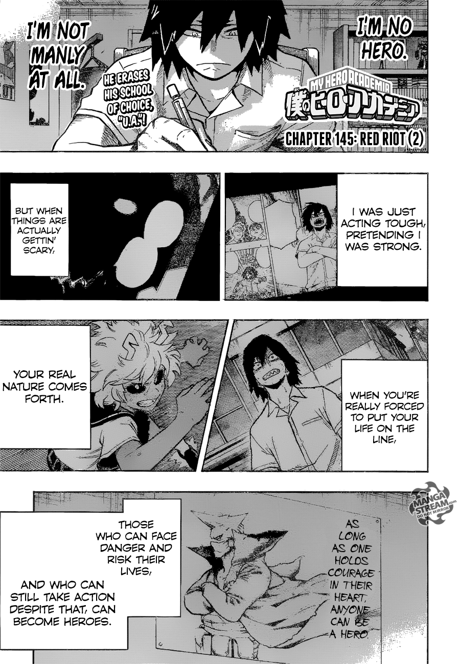 Boku no Hero Academia Chapter 145