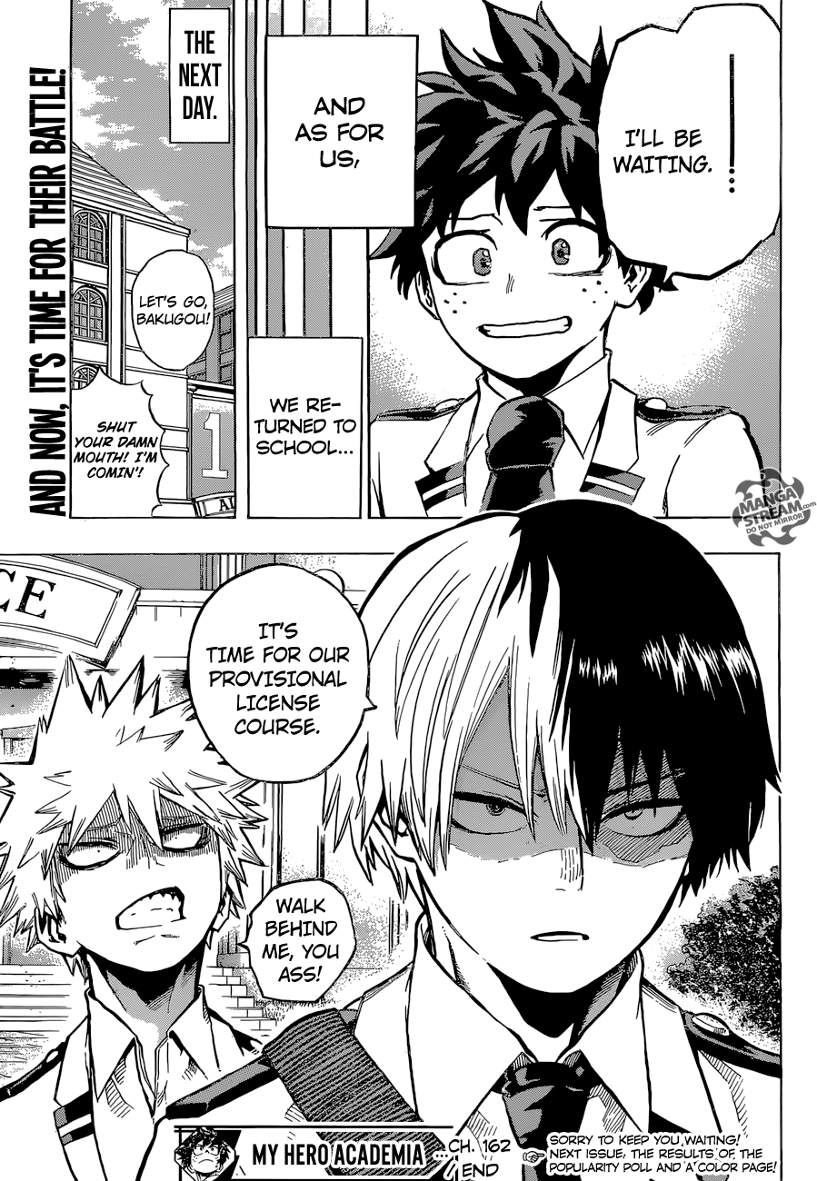 Boku no Hero Academia Chapter 162