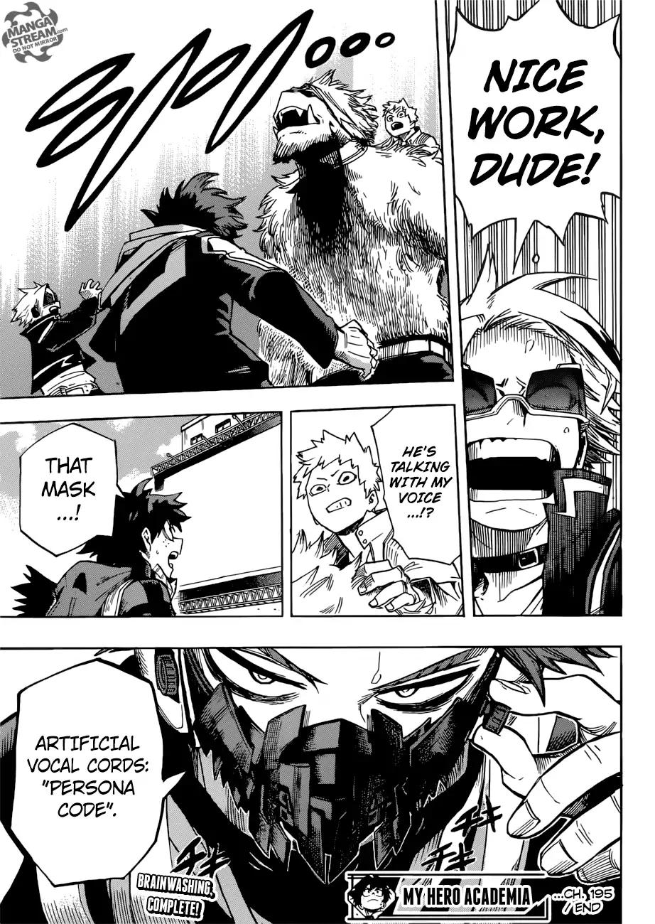 Boku no Hero Academia Chapter 195