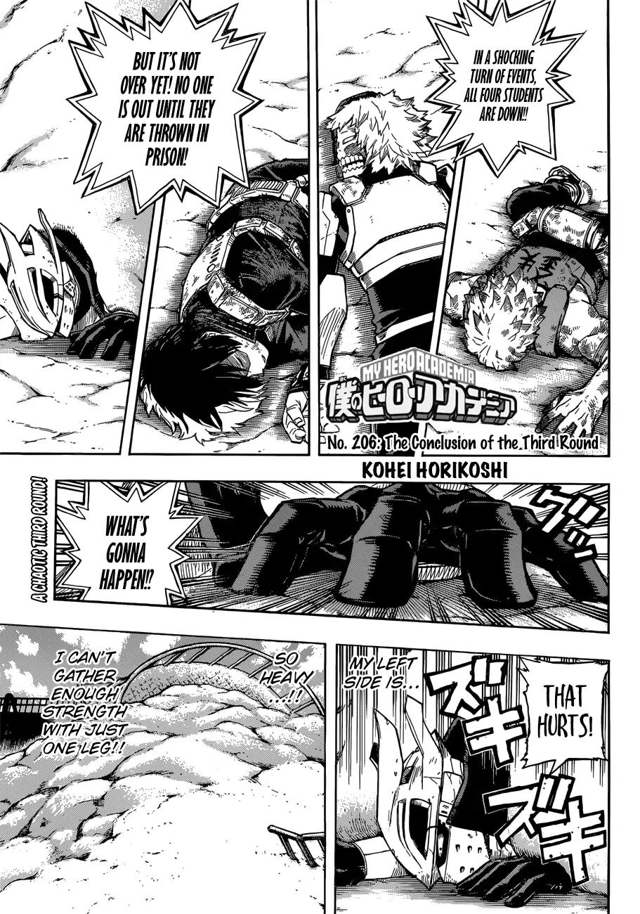 Boku no Hero Academia Chapter 206