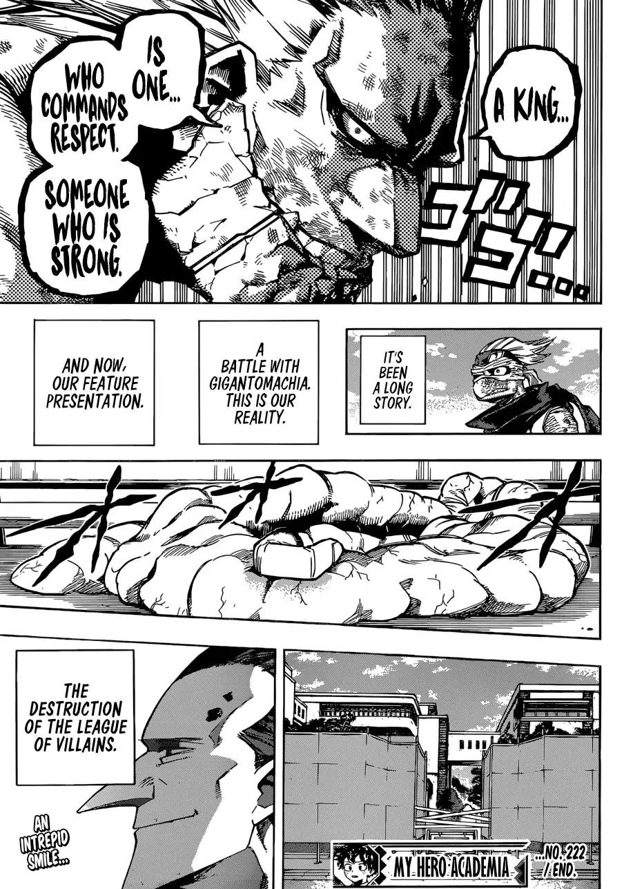 Boku no Hero Academia Chapter 222