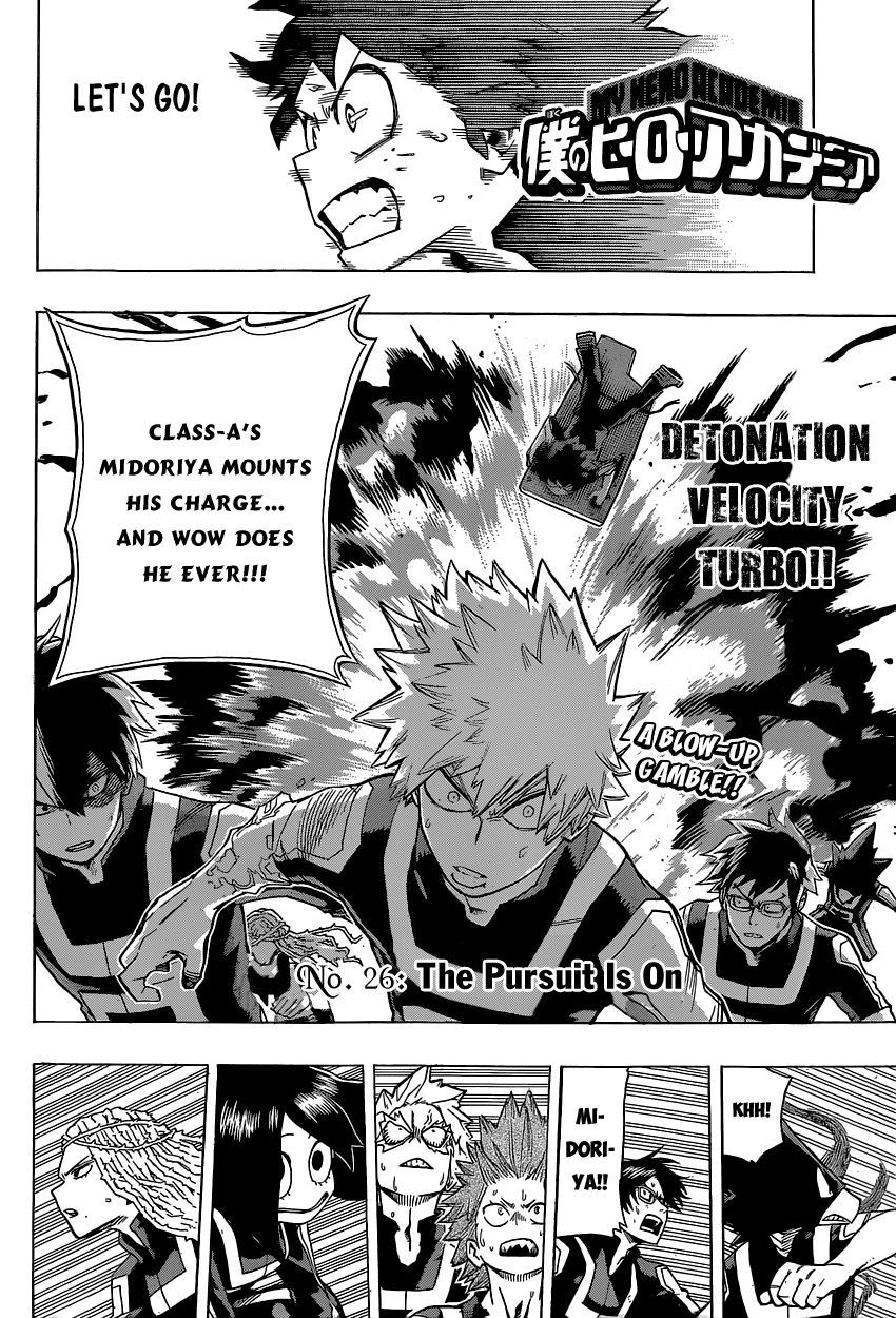 Boku no Hero Academia Chapter 26