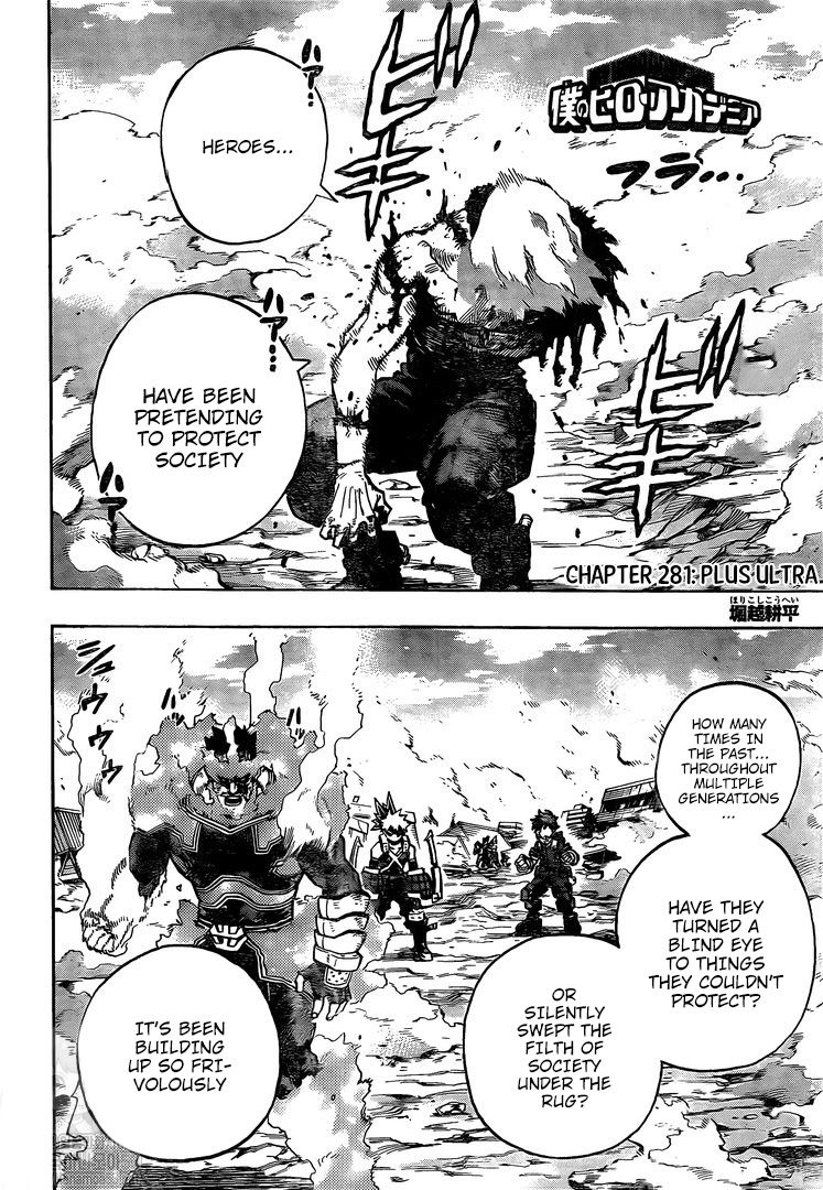 Boku no Hero Academia Chapter 281