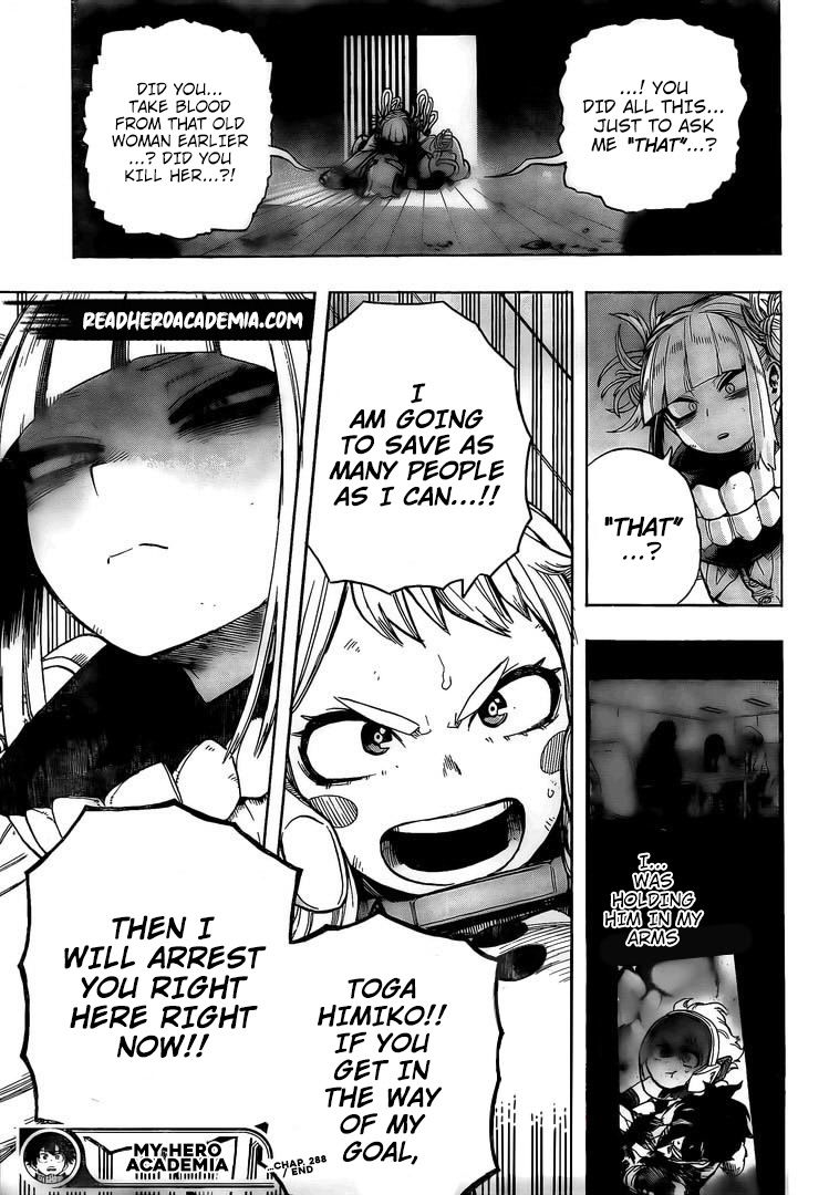 Boku no Hero Academia Chapter 288