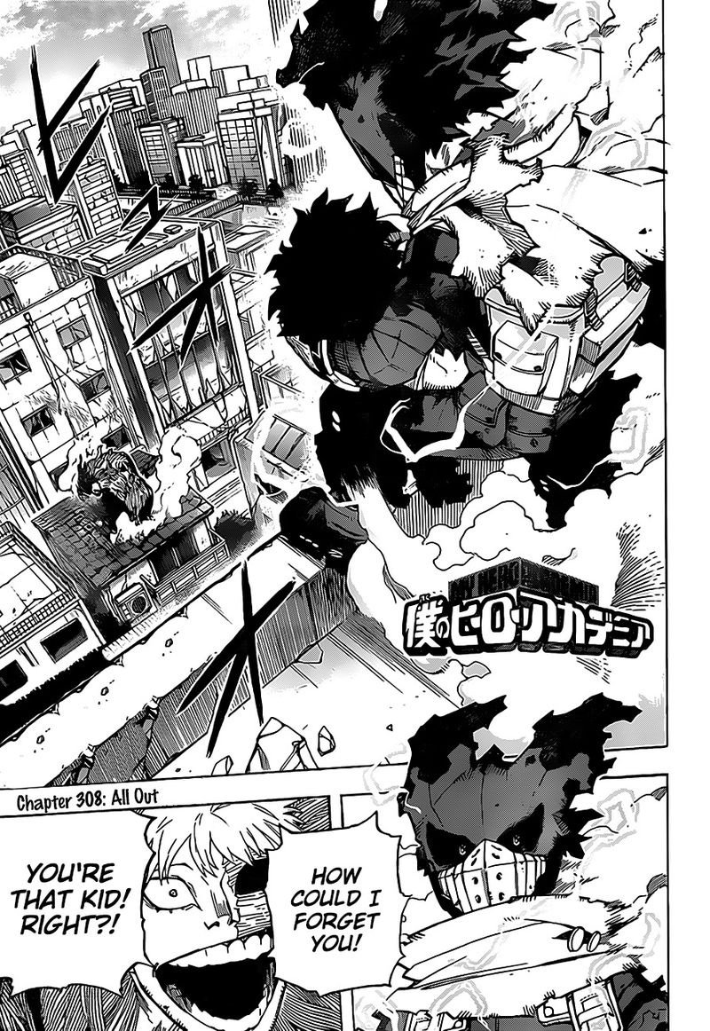 Boku no Hero Academia Chapter 308