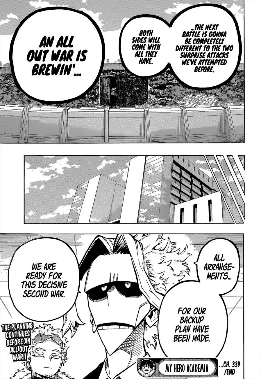 Boku no Hero Academia Chapter 339