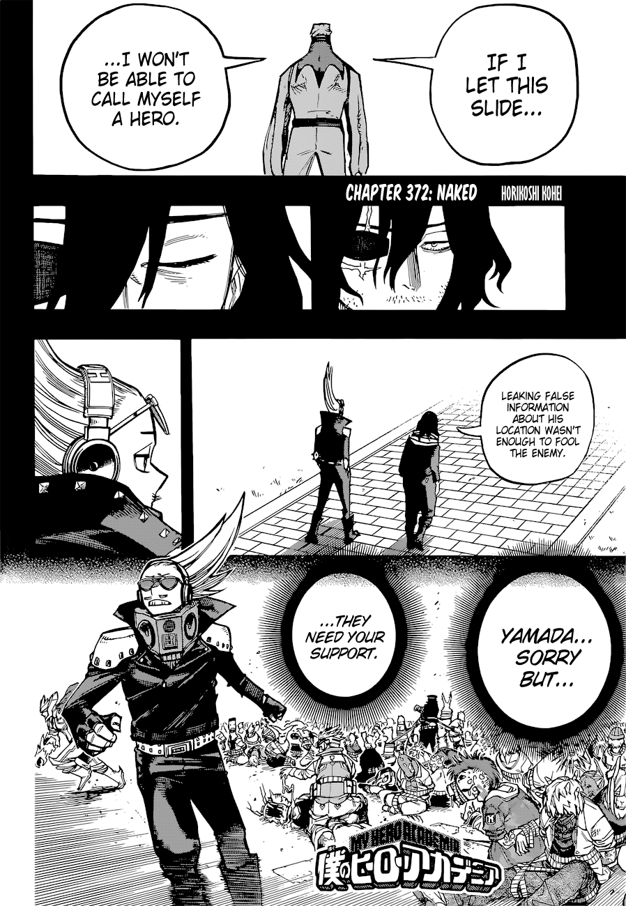 Boku no Hero Academia Chapter 372