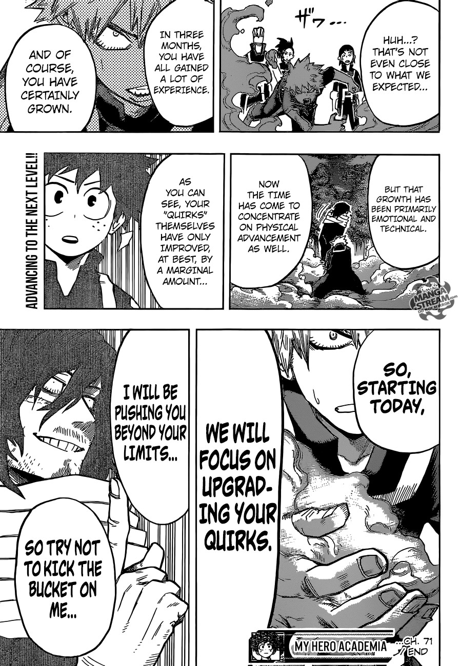 Boku no Hero Academia Chapter 71