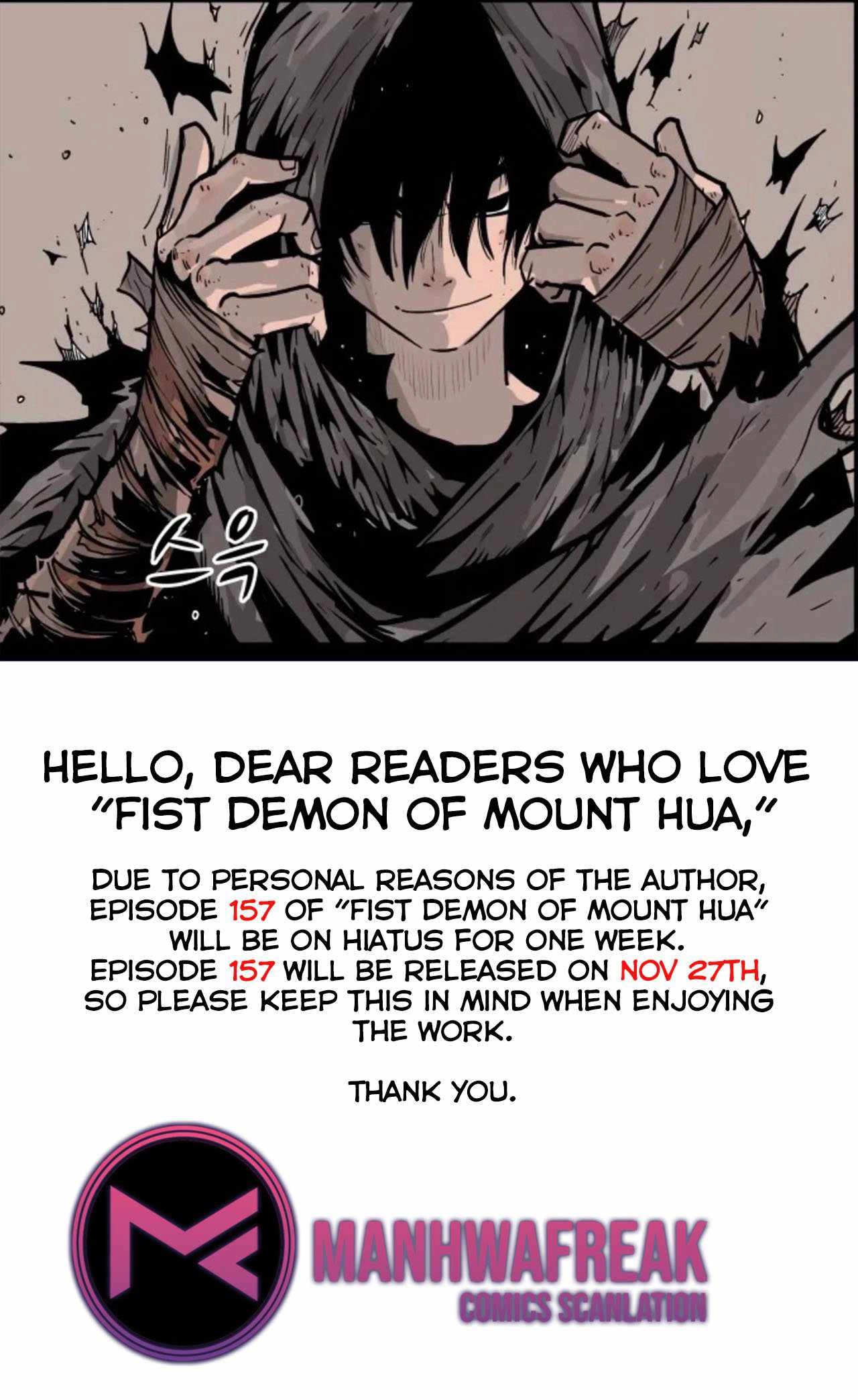 Fist Demon of Mount Hua Chapter 156.5