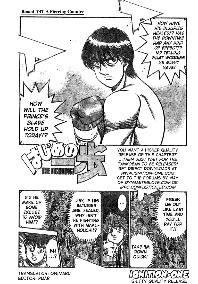 Hajime no Ippo Chapter 747