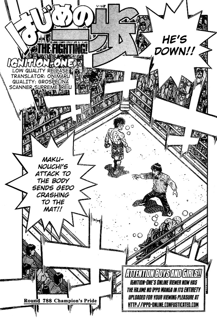 Hajime no Ippo Chapter 788