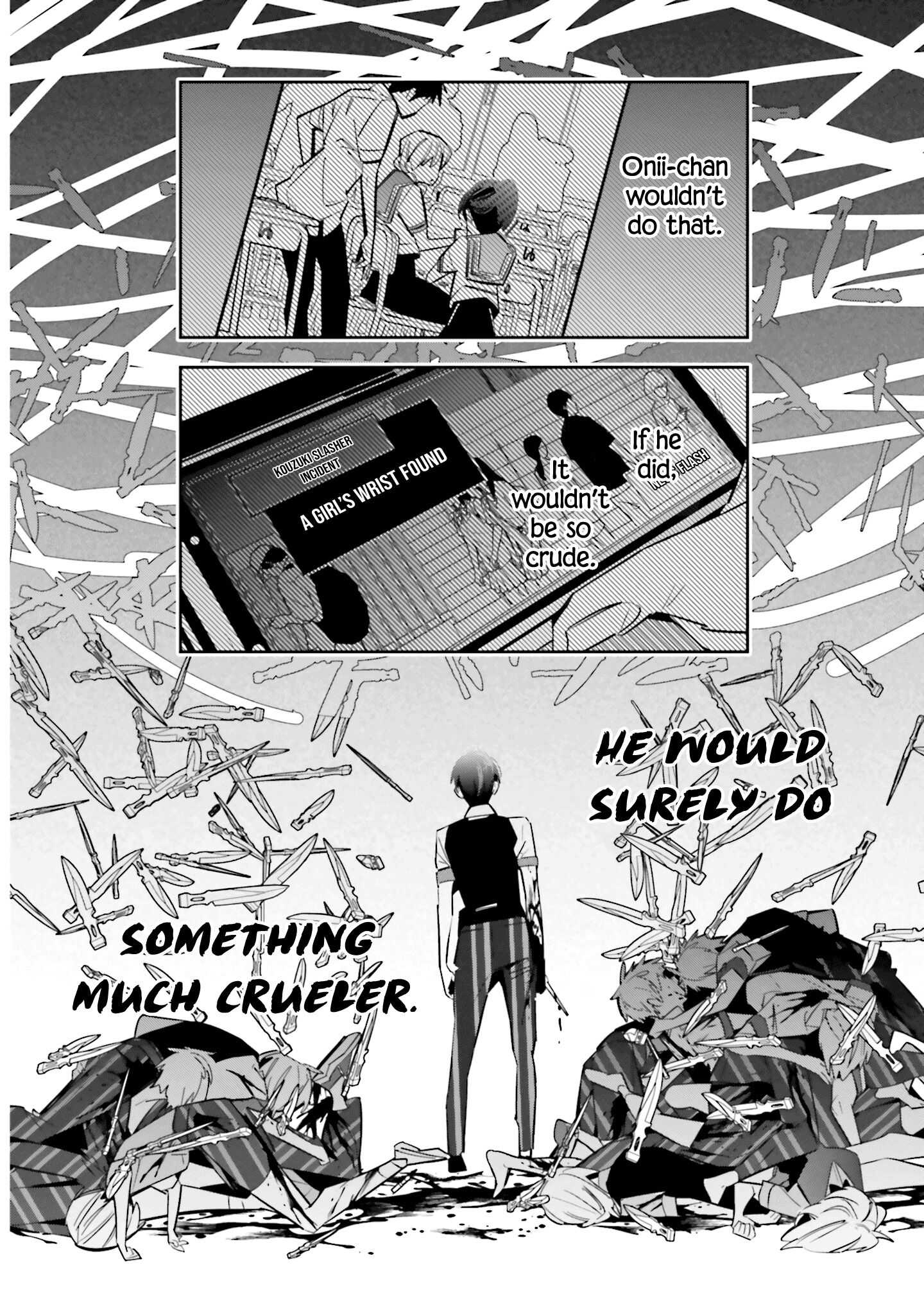 I Reincarnated as the Little Sister of a Death Game Manga's Murd3r Mastermind and Failed Chapter 2