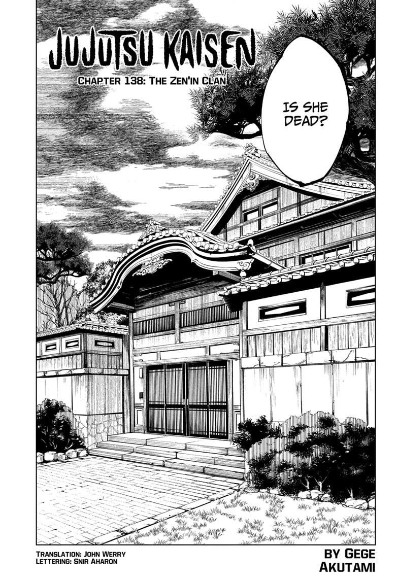 Jujutsu Kaisen Chapter 138