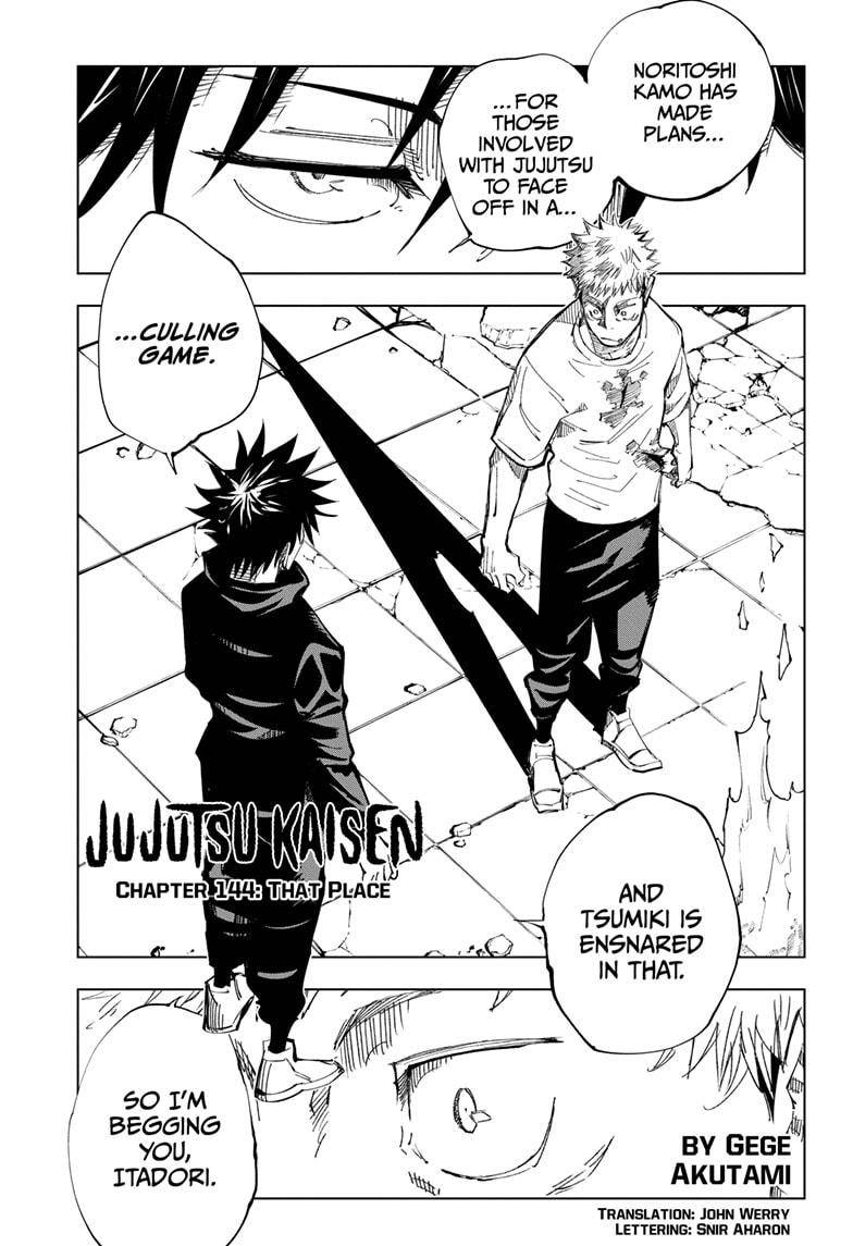 Jujutsu Kaisen Chapter 144