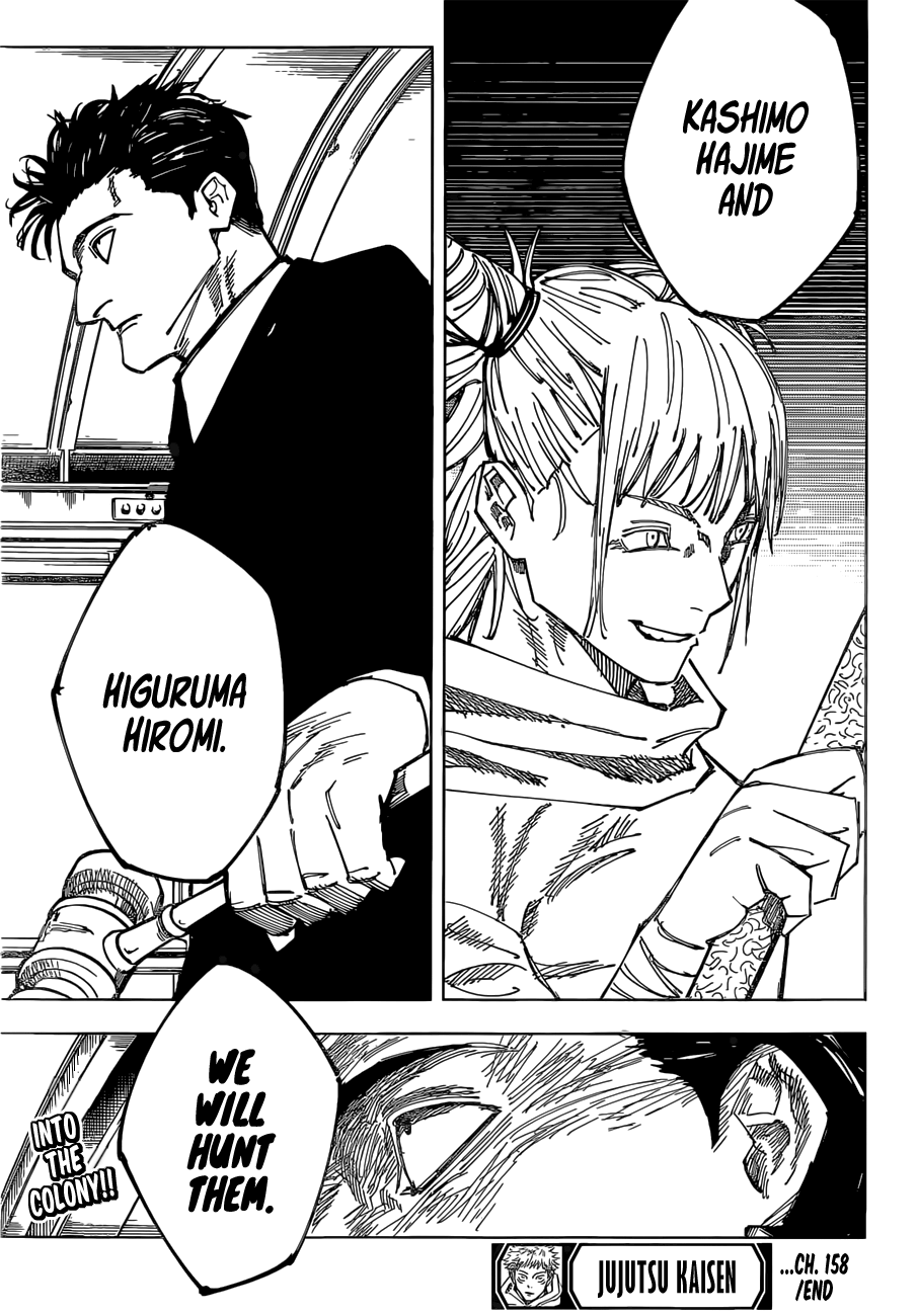 Jujutsu Kaisen Chapter 158