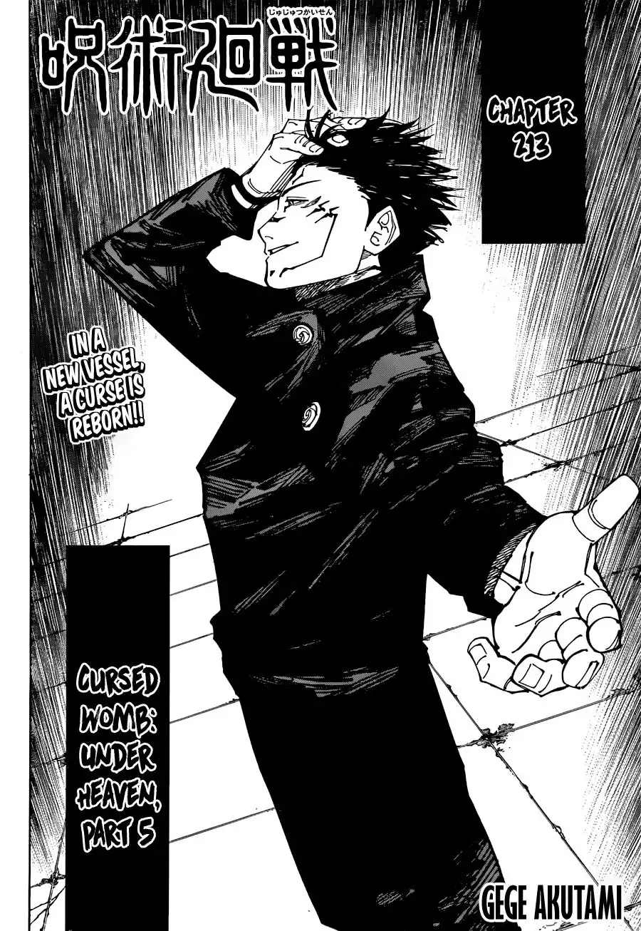 Jujutsu Kaisen Chapter 213