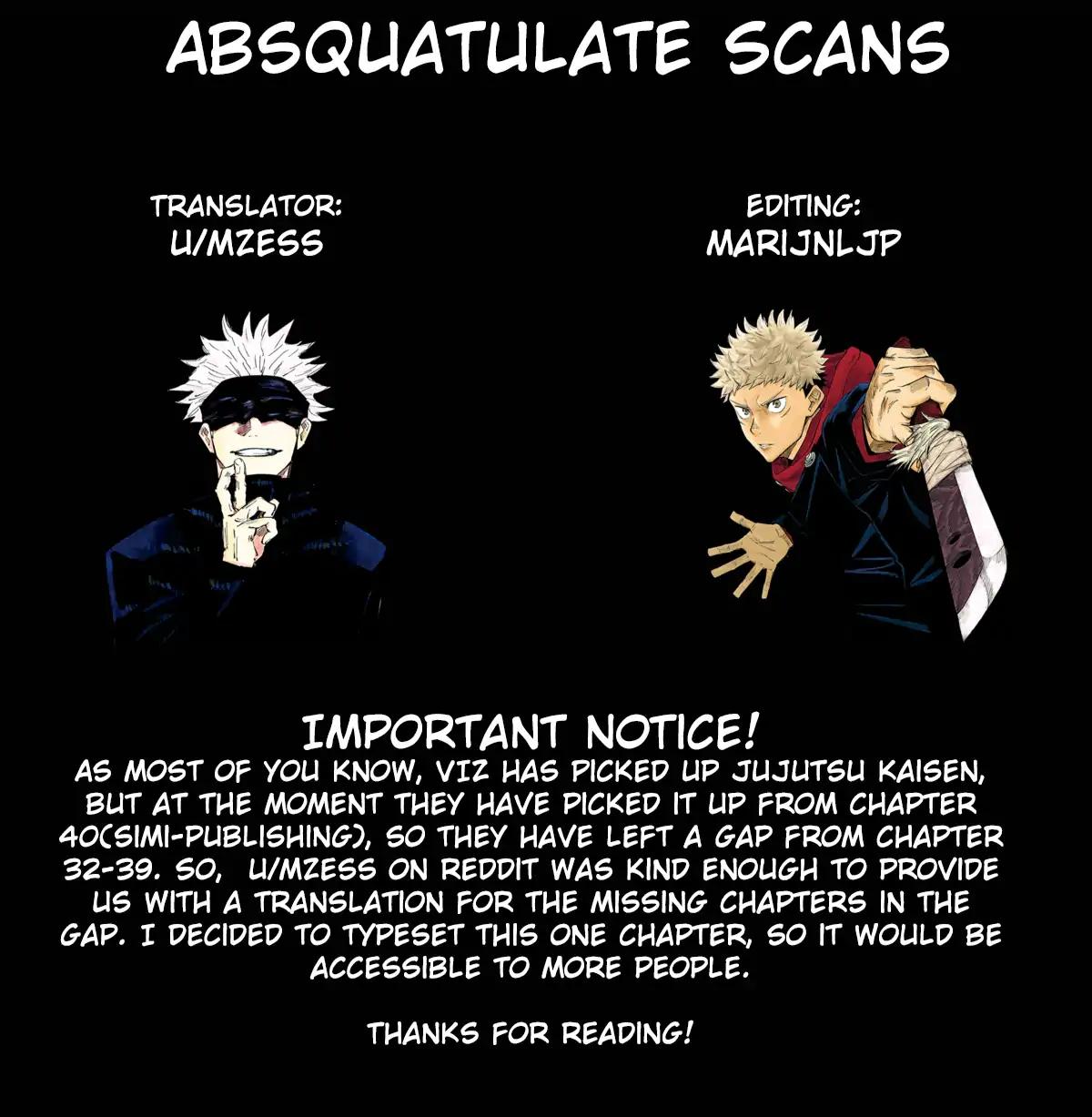 Jujutsu Kaisen Chapter 33