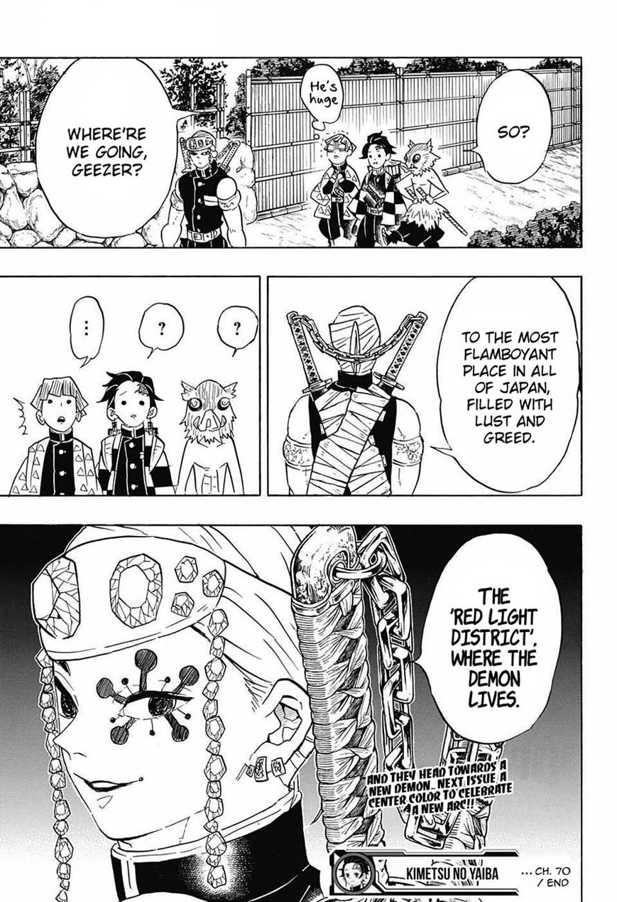 Kimetsu no Yaiba Chapter 70