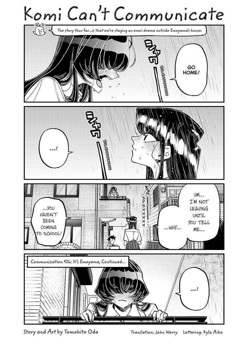 Komi-san wa Komyushou Desu Chapter 426