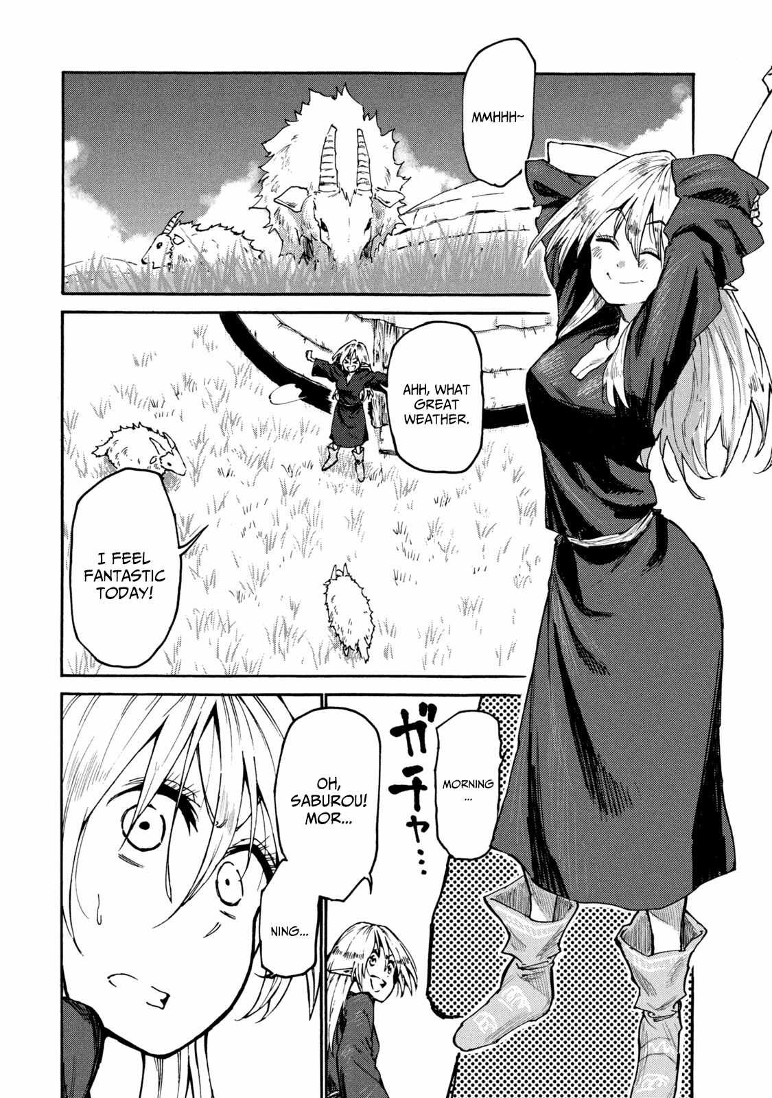 Mazumeshi Elf To Youbokugurashi Chapter 34