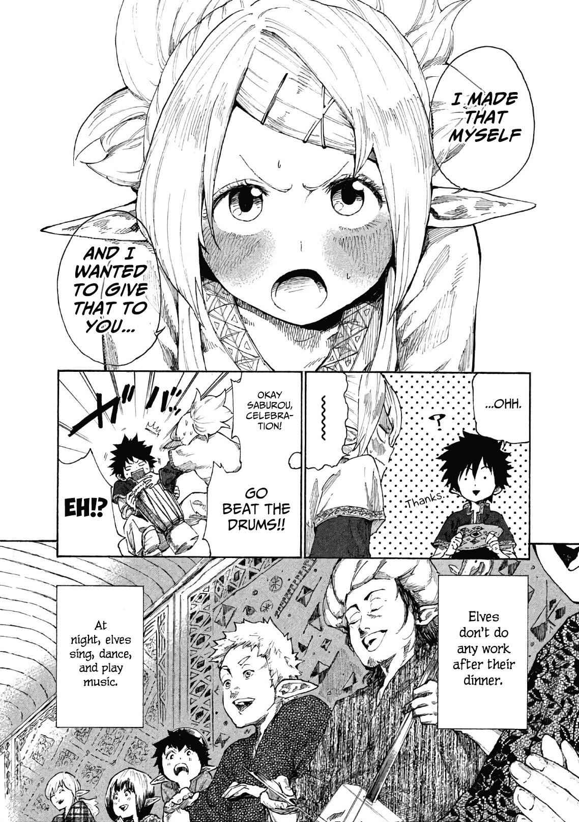 Mazumeshi Elf To Youbokugurashi Chapter 4