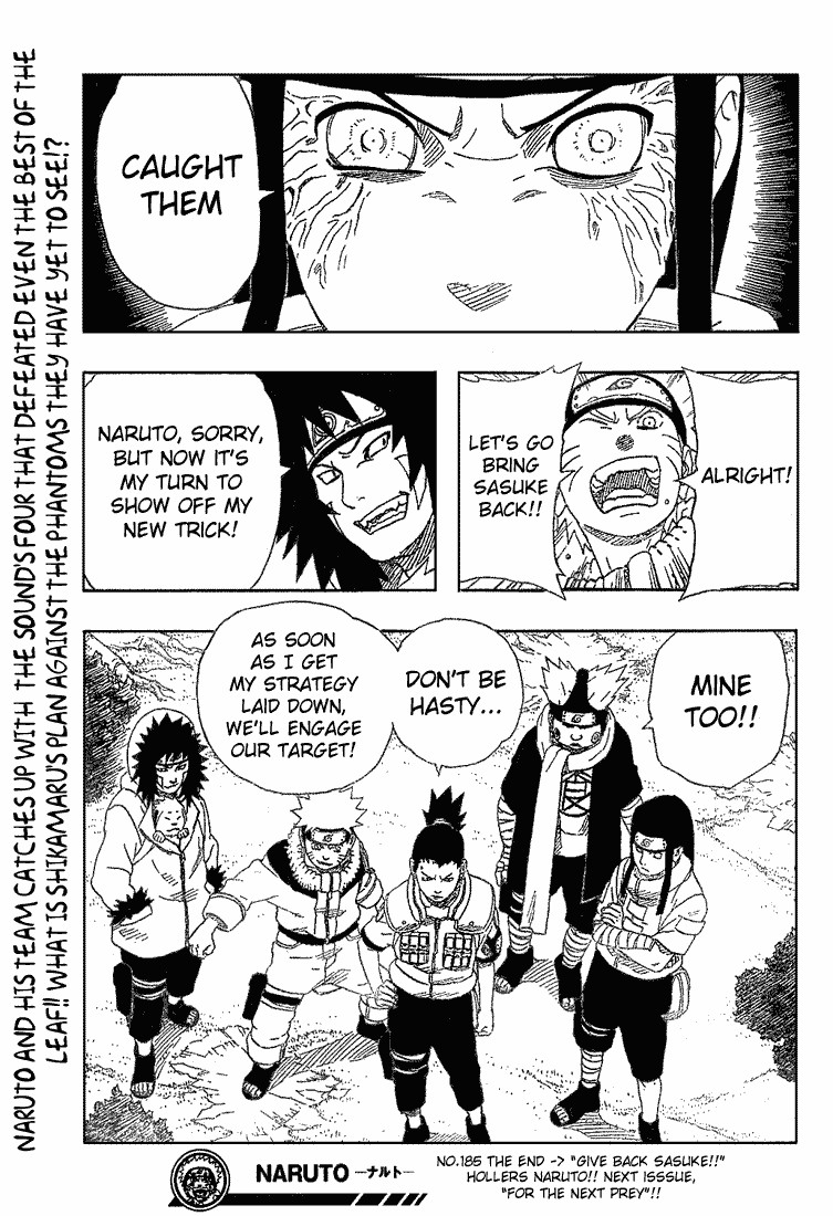 Naruto Chapter 185