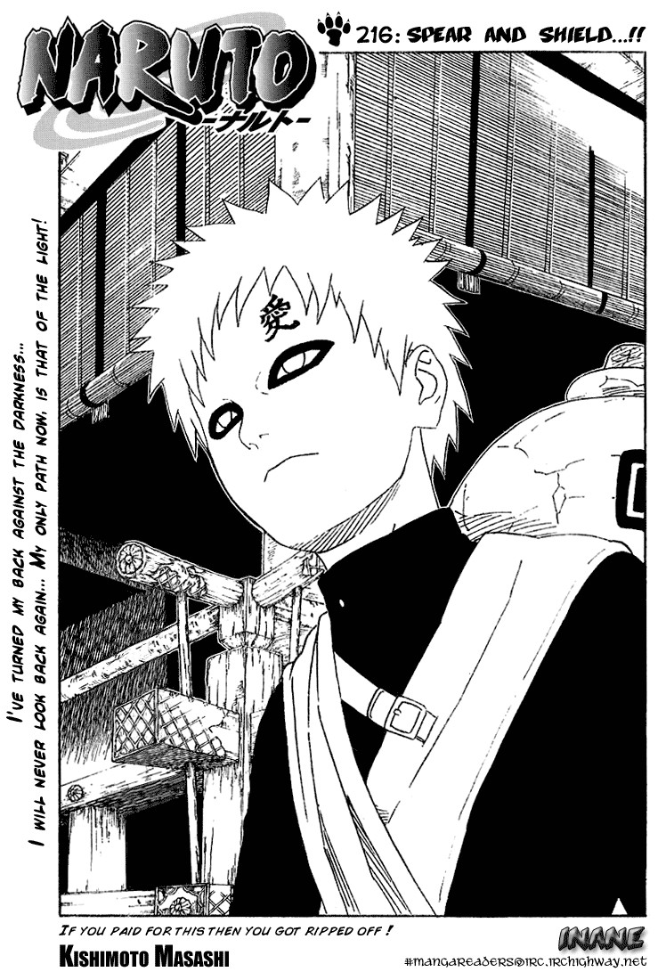 Naruto Chapter 216 1