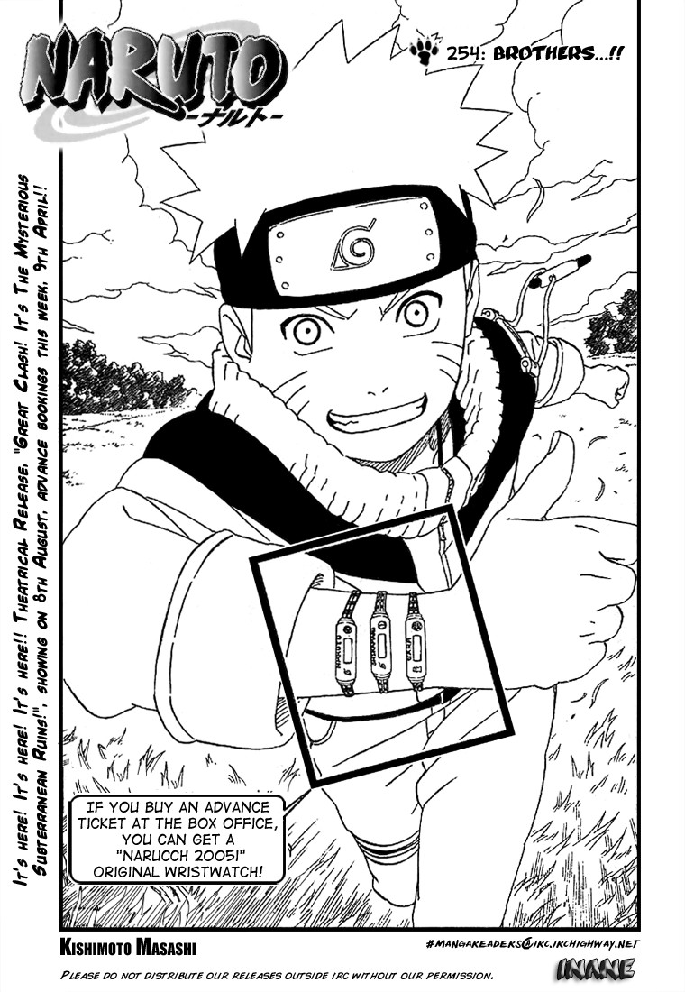 Naruto Chapter 254