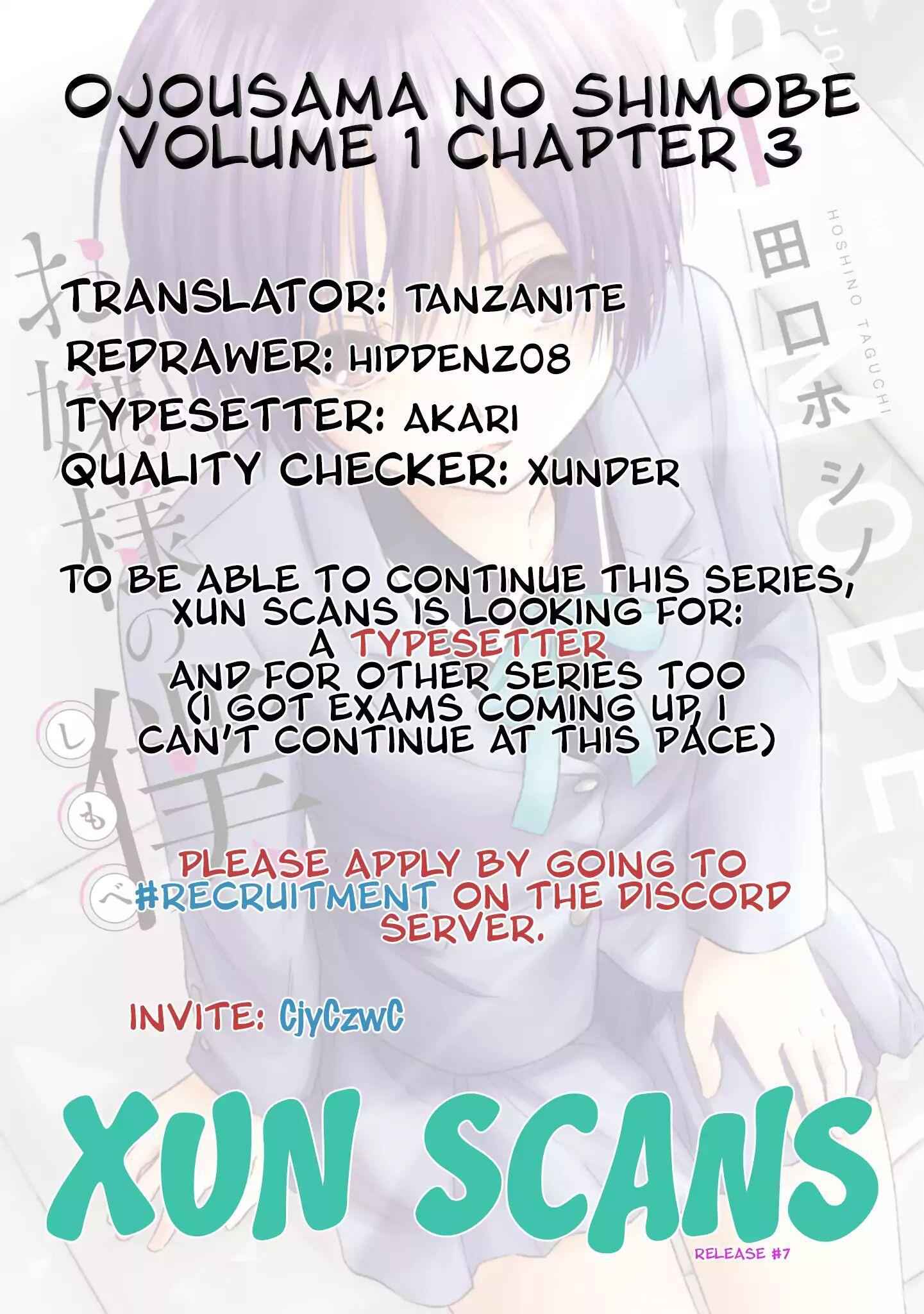 Ojousama No Shimobe Chapter 3