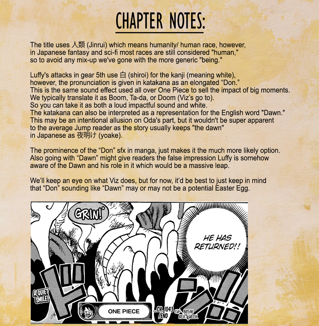 One Piece Chapter 1070