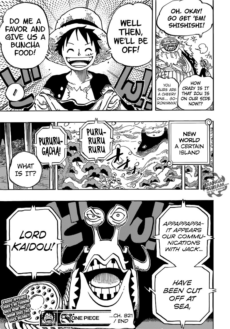 One Piece Chapter 821