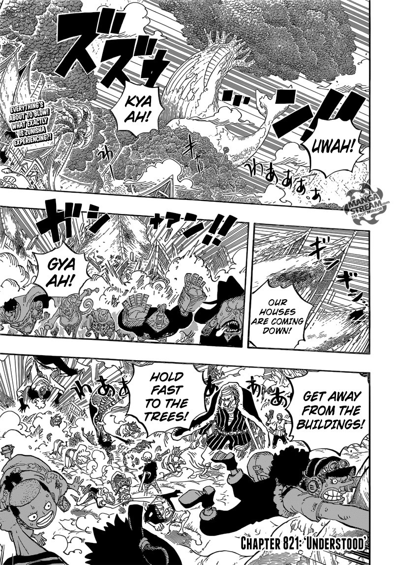 One Piece Chapter 821