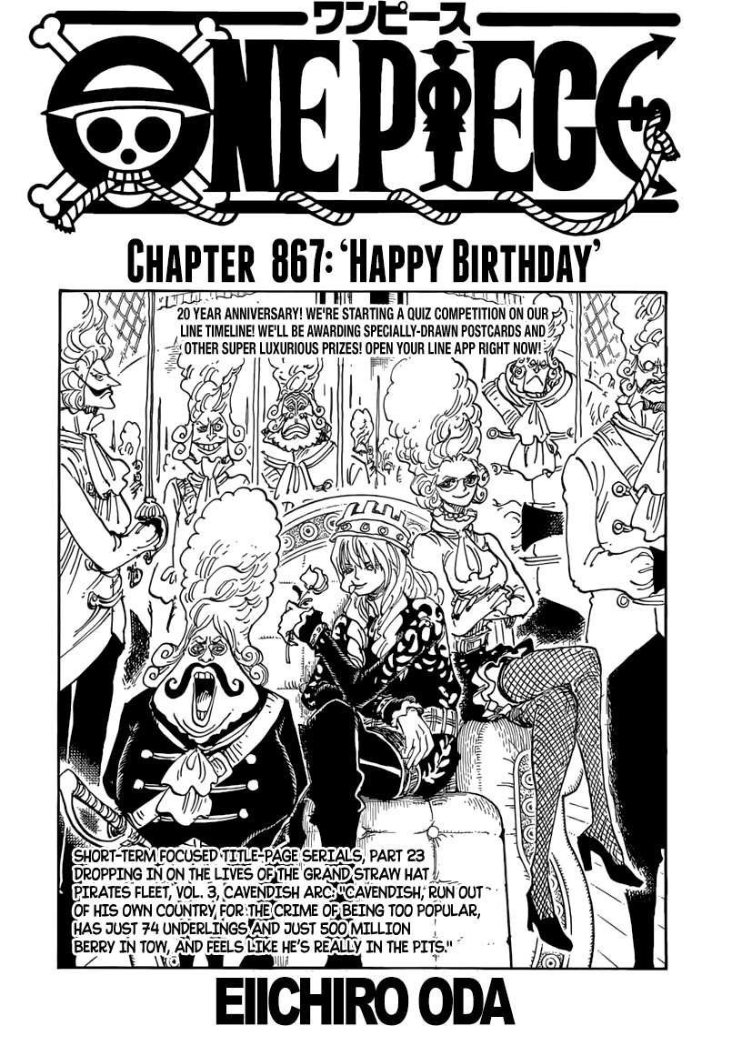 One Piece Chapter 867