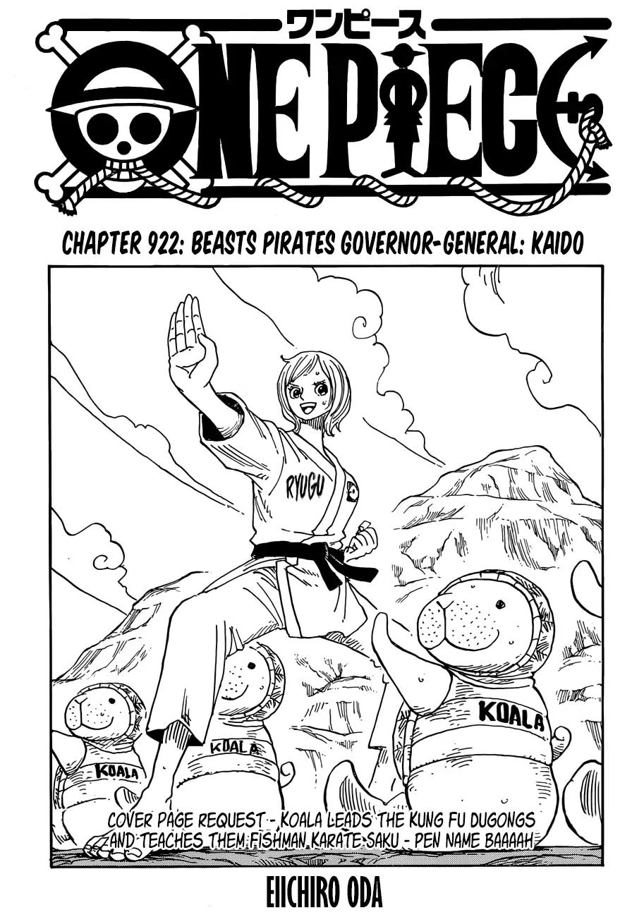 One Piece Chapter 922