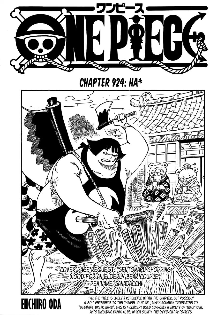 One Piece Chapter 924