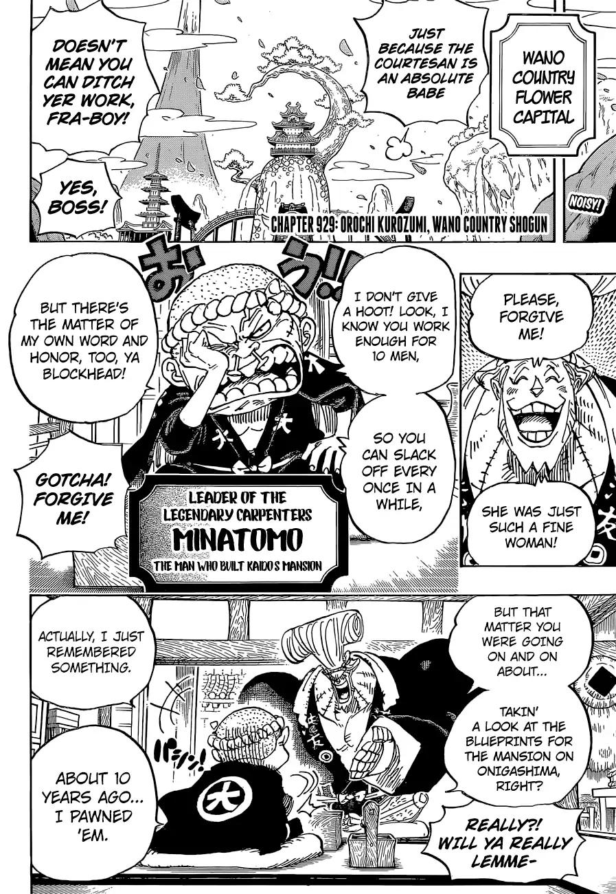 One Piece Chapter 929