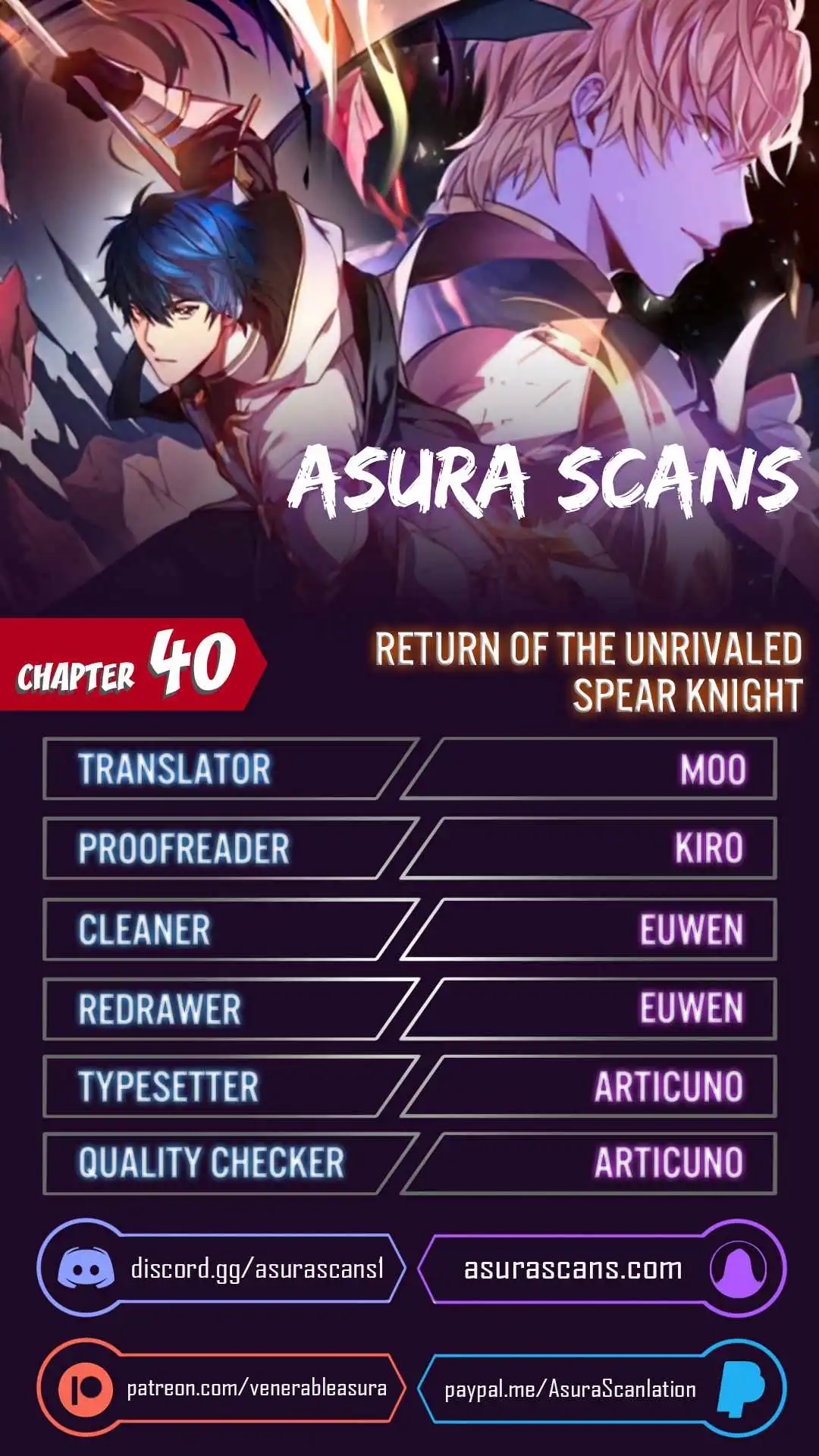 Return of the Legendary Spear Knight Chapter 40