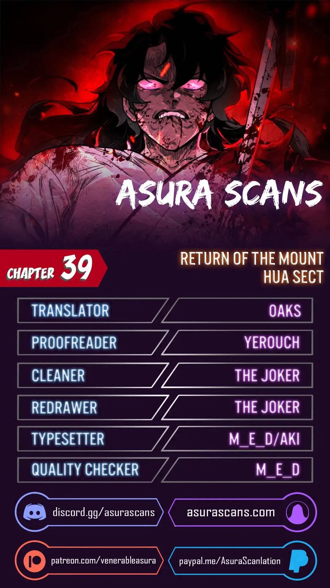 Return of the Mount Hua Sect Chapter 39