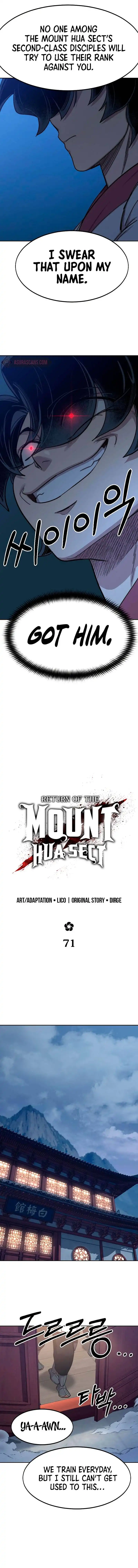 Return of the Mount Hua Sect Chapter 71