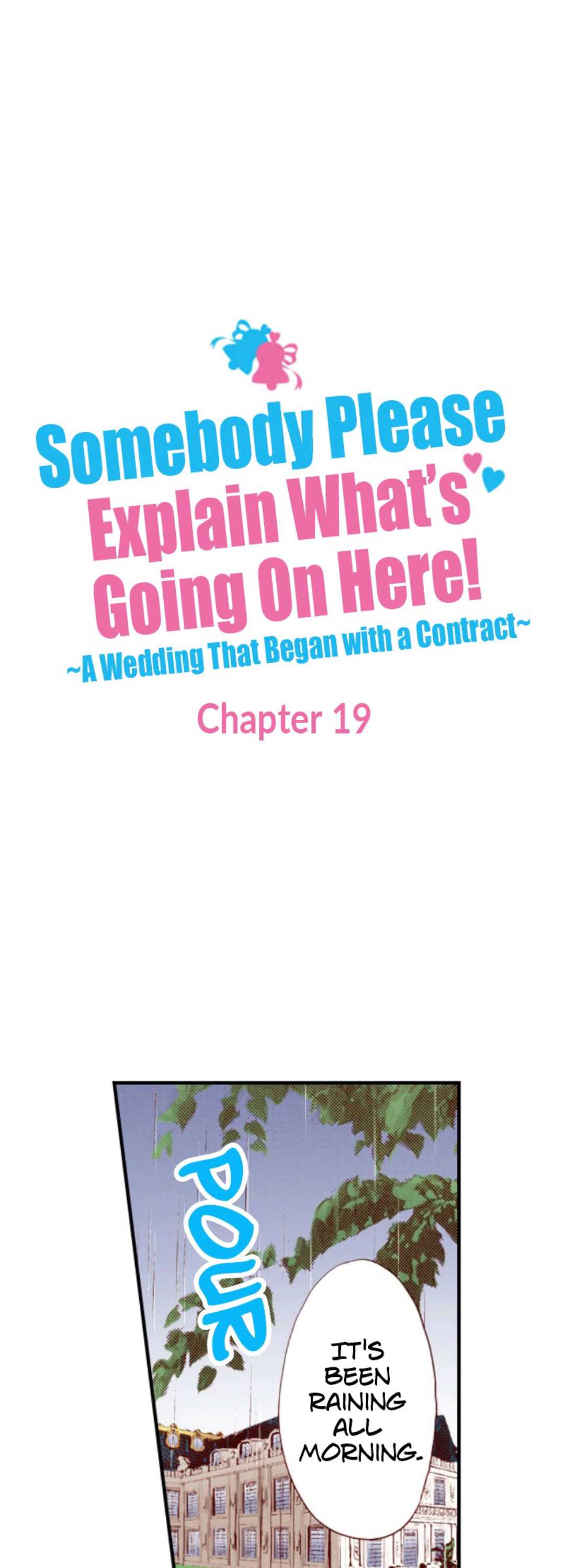 Somebody Please Explain What's Going On Here! ~A Wedding that Began With a Contract~ Chapter 19
