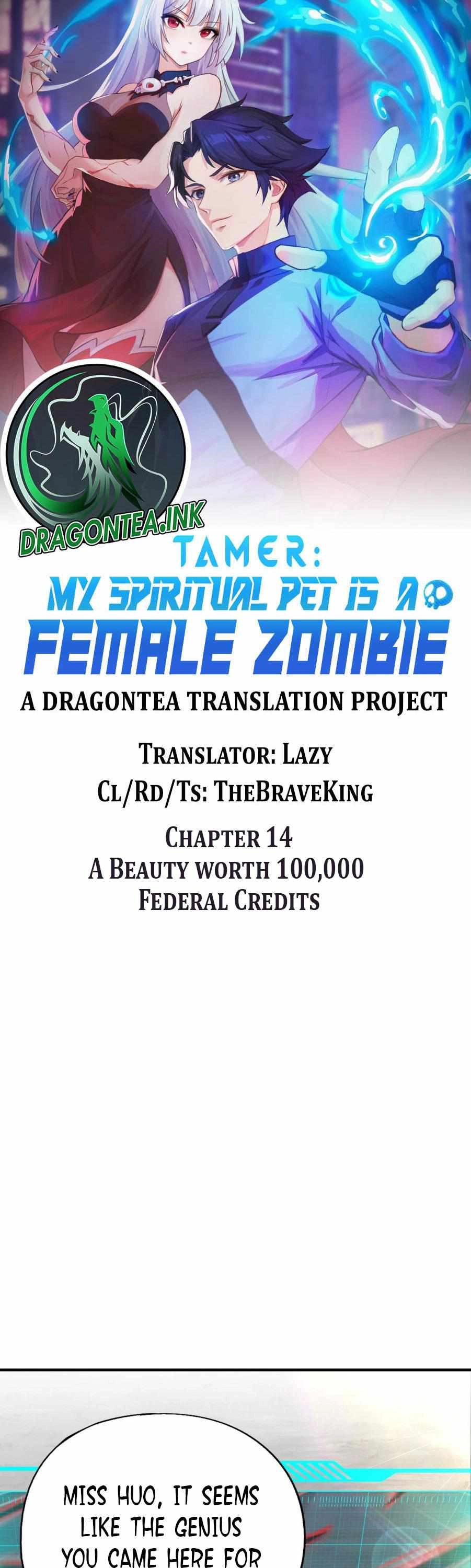 Taming Spiritual Pets: My Spiritual Pet is a Female Zombie Chapter 14