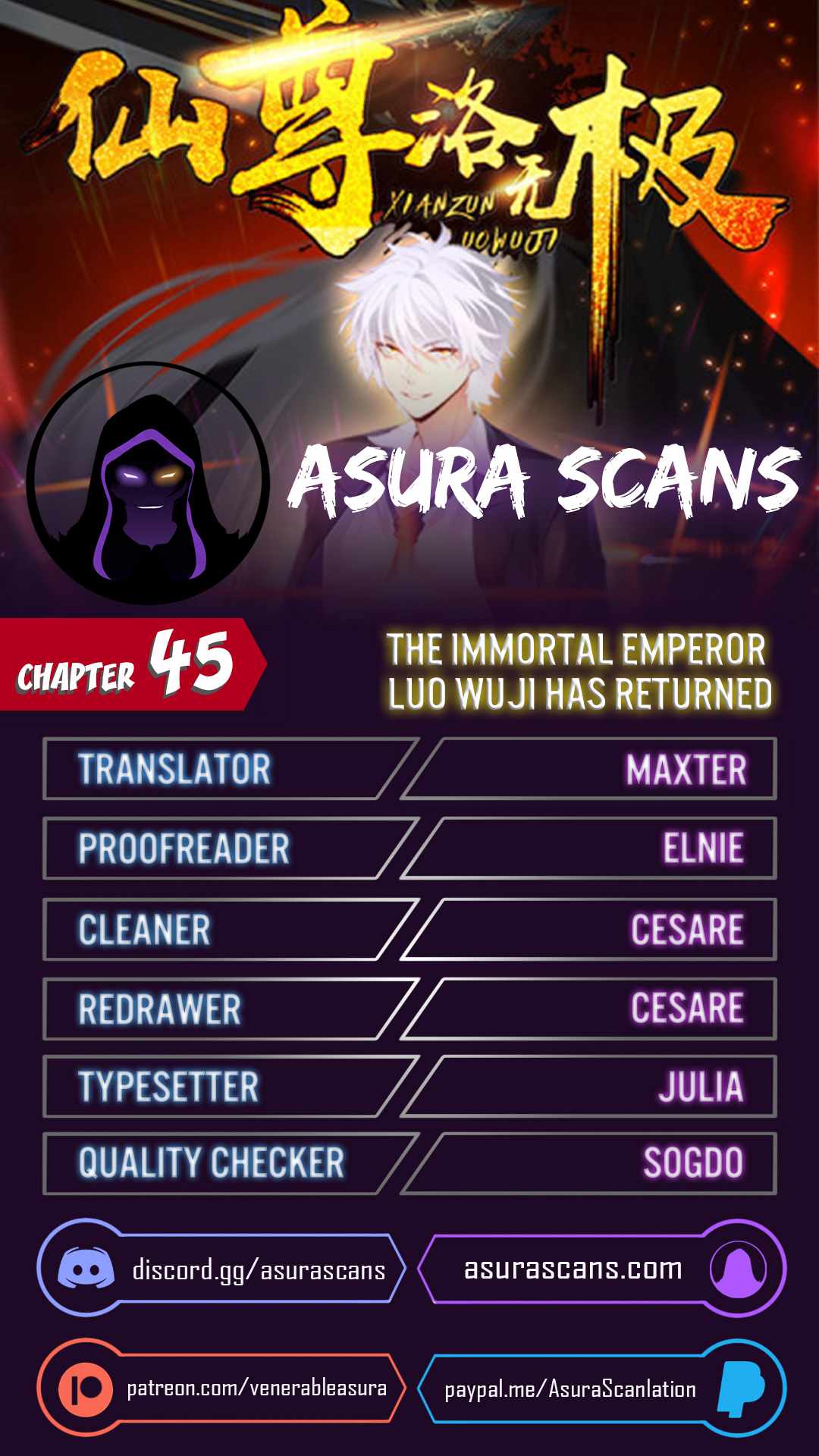The Immortal Emperor Luo Wuji Has Returned Chapter 45