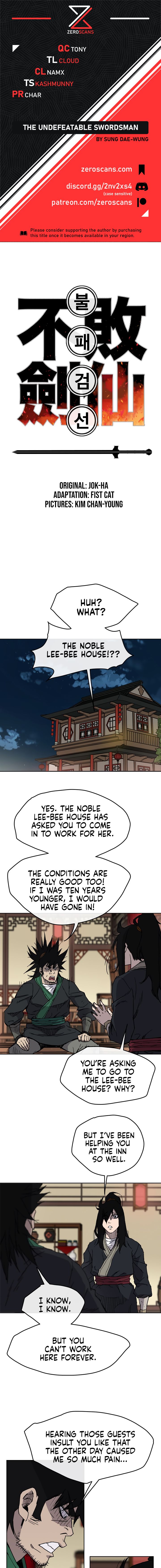 The Undefeatable Swordsman Chapter 14