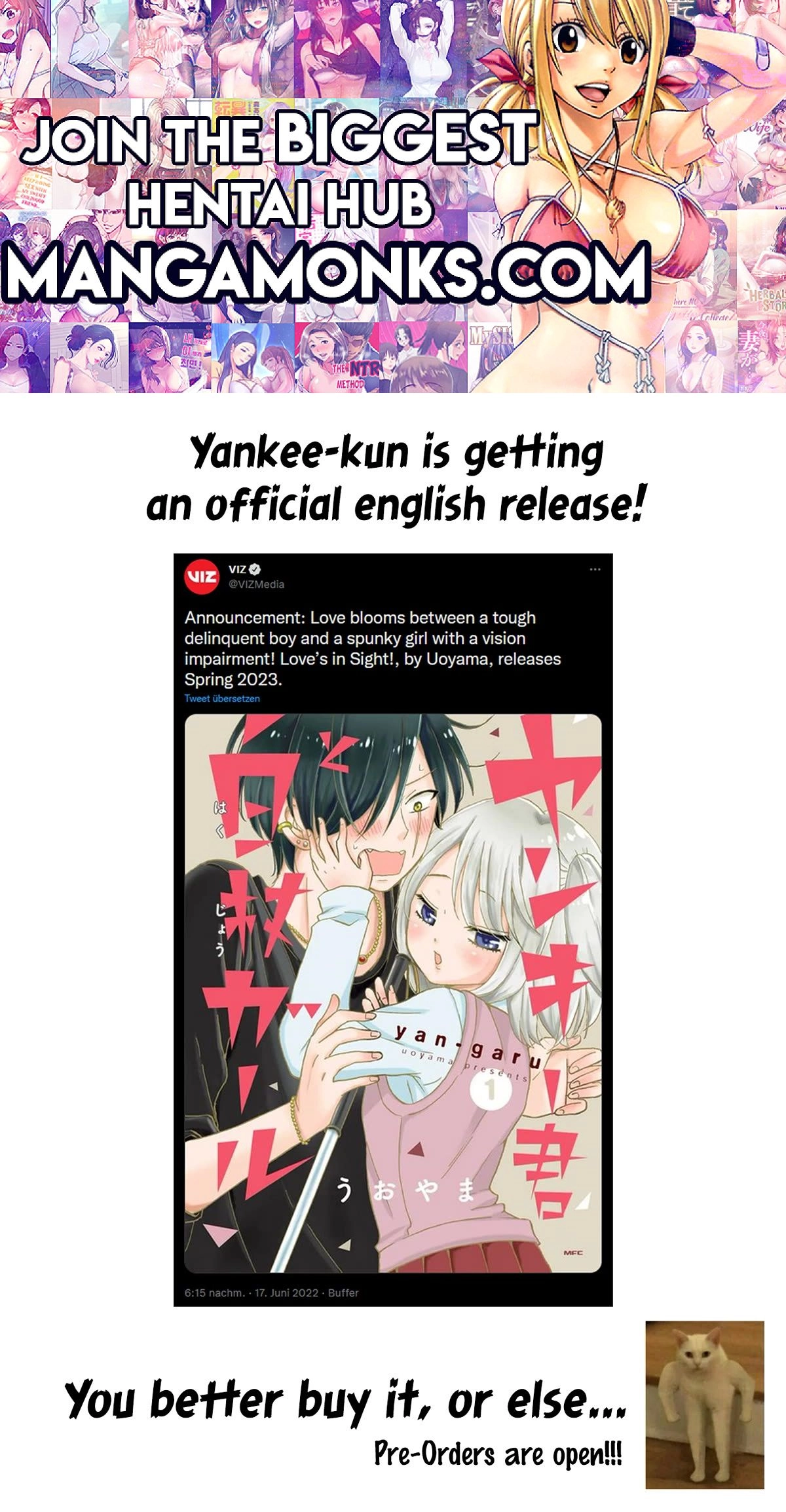 Yankee-kun to Hakujou Gaaru Chapter 123